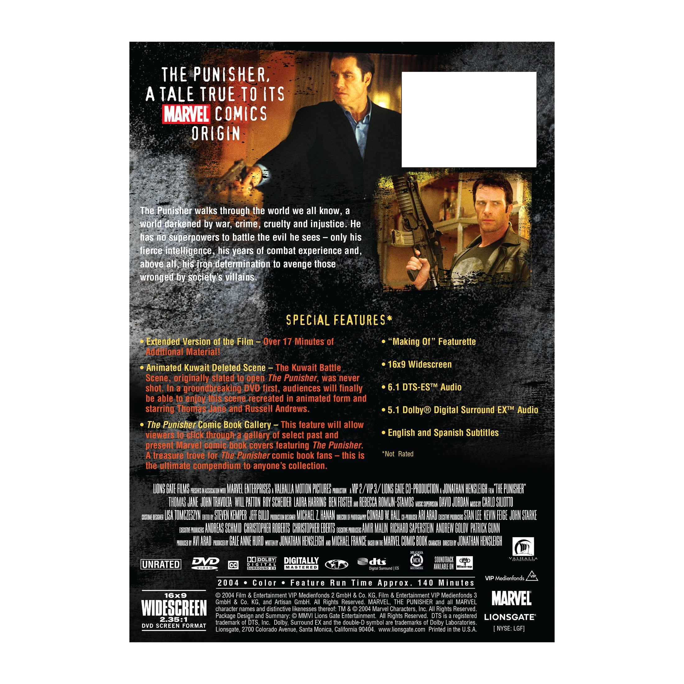Punisher, The (Special Edition) DVD Action Lionsgate