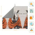 thumbnail image 2 of Dish Drying Mat, Polka Dot Rhino Welcome Highly Absorbent Drying Matt Kitchen Counter, Dish Mat Drying Pad Dishes Drainer Mats for Kitchen Counter or Sink, 16 x 18 inch, 2 of 6