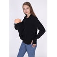 thumbnail image 5 of LVMA4501 - Women Maternity Kangaroo Hoodie Sweatshirt for Baby Carriers, 5 of 15