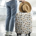 thumbnail image 2 of Cartoon Construction Vehicles Trees White Pattern Luggage Cover Fashion Suitcase Cover Baggage Covers Fit 25-28 Inch Luggage (Go Travel), 2 of 5
