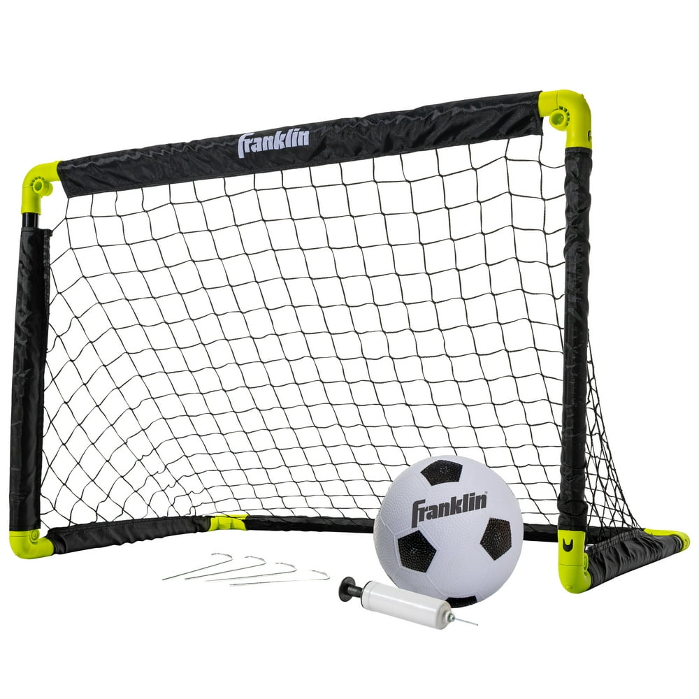 Franklin Sports 3 Foot InstaSet Soccer Set (Includes Soccer Goal