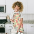 thumbnail image 4 of Cute Pink Hedgehog Pattern Kids Aprons for Girls and Boys,Adjustable Neck Strap Toddler Aprons for Kids Cooking Baking, 4 of 6
