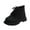 Black, variant on Ccpelsie Girls' Boots Children's Boots Outdoor Boots Girls' Plush Short Boots Boys' boots(Yellow,12)