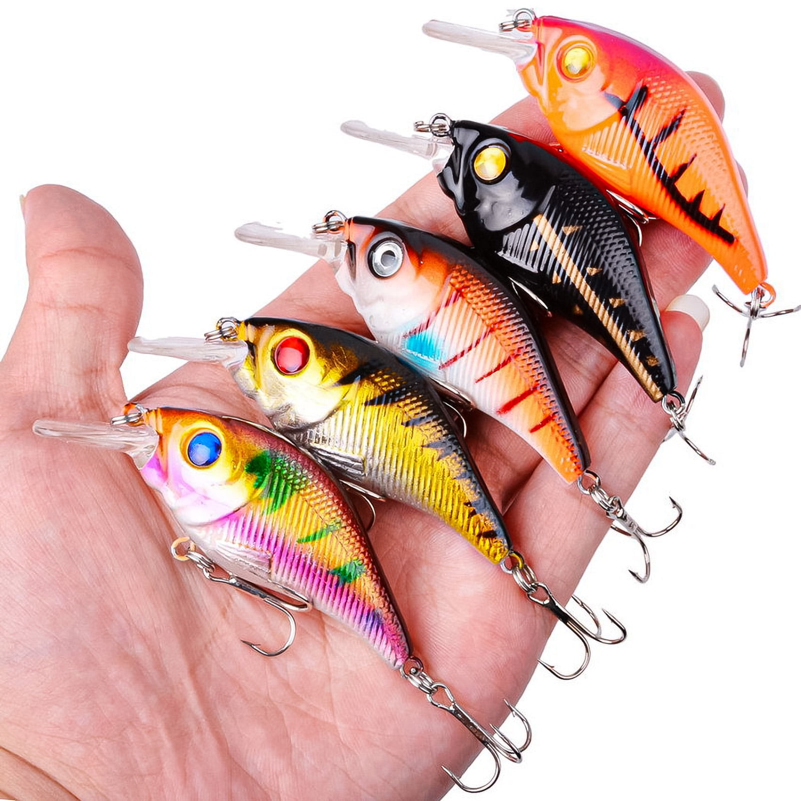 Cheers Us 8cm Fishing Lure Bionic Attractive Abs Sharp Fishing Lures With A Tackle Lifelike Fishing Lures Bass Lures For Swim Baits Slow Sinking Hard Lure Fishing Tackle Walmart Com