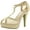 Beige, variant on HY-5 Formal Evening Party Lace Ankle T-Strap Peep Toe Stiletto High Heel Pumps