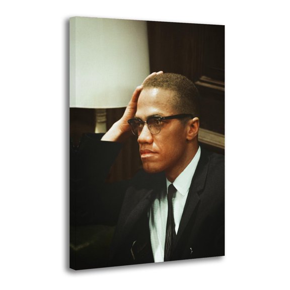 Malcolm X Character Traits Room Aesthetic Poster Print Art Wall Painting Canvas Posters Gifts Modern Bedroom Decor 24x36inch(60x90cm)