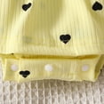 thumbnail image 4 of Nwiuh Baby Girl Ruffled Jumpsuit and Headband Set Yellow for Size 0-3 Months, 4 of 6