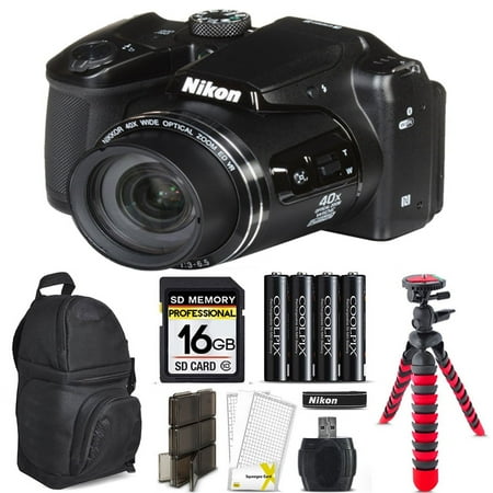 Nikon COOLPIX B500 Digital Camera 40x Optical Zoom + Tripod + Backpack -16GB Kit (International Version)