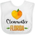 thumbnail image 3 of Inktastic Clearwater Florida Orange in Heart Boys or Girls Baby Bib, 3 of 4