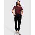 thumbnail image 3 of CRZ YOGA Women's Pima Cotton Workout Short Sleeve Shirts Loose Athletic Crop Tops Casual T-Shirt, 3 of 4