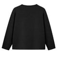 thumbnail image 5 of Wang6 Women Oversize Chunky Cardigans Sweaters Trendy Long Sleeve Multicolor Buttons Cable Knits Fall Winter Crew Neck Loose Knitted Outwear Coat with Pocket Black XXXXXL, 5 of 5