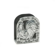 Angle View: Pfaltzgraff Rooster Meadow Napkin Holder, Silver