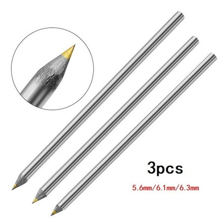 

3pcs Alloy Scribe Pen Carbide Scriber Pen Metal Wood Glass Tile Cutting Marker