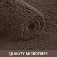 thumbnail image 2 of Buganda Microfiber Bathroom Rugs (16x24, Brown) Shaggy Soft and Absorbent, Non Slip, Thick Plush, Machine Washable Bath Mat and Bath Rugs for Bathroom, 2 of 6