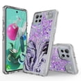 thumbnail image 1 of LG K92 5G Phone Case, Rosebono Hybrid Bling Glitter Sparkle Epoxy Graphic Marble Colorful Silicone Skin Cover Armor Case for LG K92 5G (Purple), 1 of 6