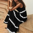 thumbnail image 6 of pimelu Dresses for Women Summer Dresses for Women 2024 Beach Boho Loose Flowy Pleated Swing Tank Long Dress Summer Fashion Striped Print Sleeveless U-Neck Ladies Maxi Sun Dresses, 6 of 7