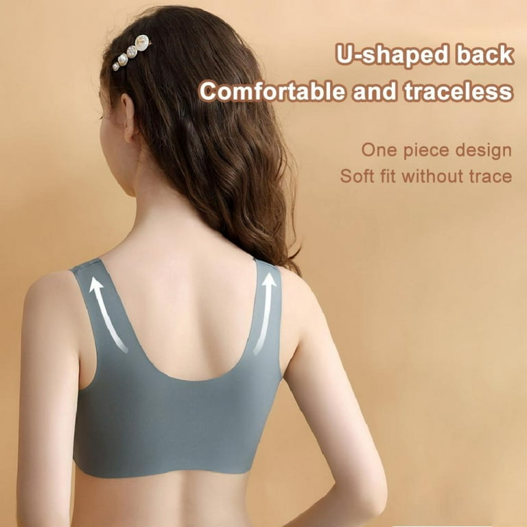 Xmarks 4 Packs Everyday Bras - Comfort Breathable Soft Cup Wireless Front  Close Bras of Women 