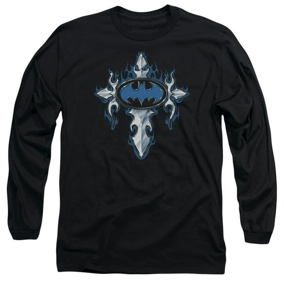 Batman - Gothic Steel Logo - Long Sleeve Shirt - XX-Large