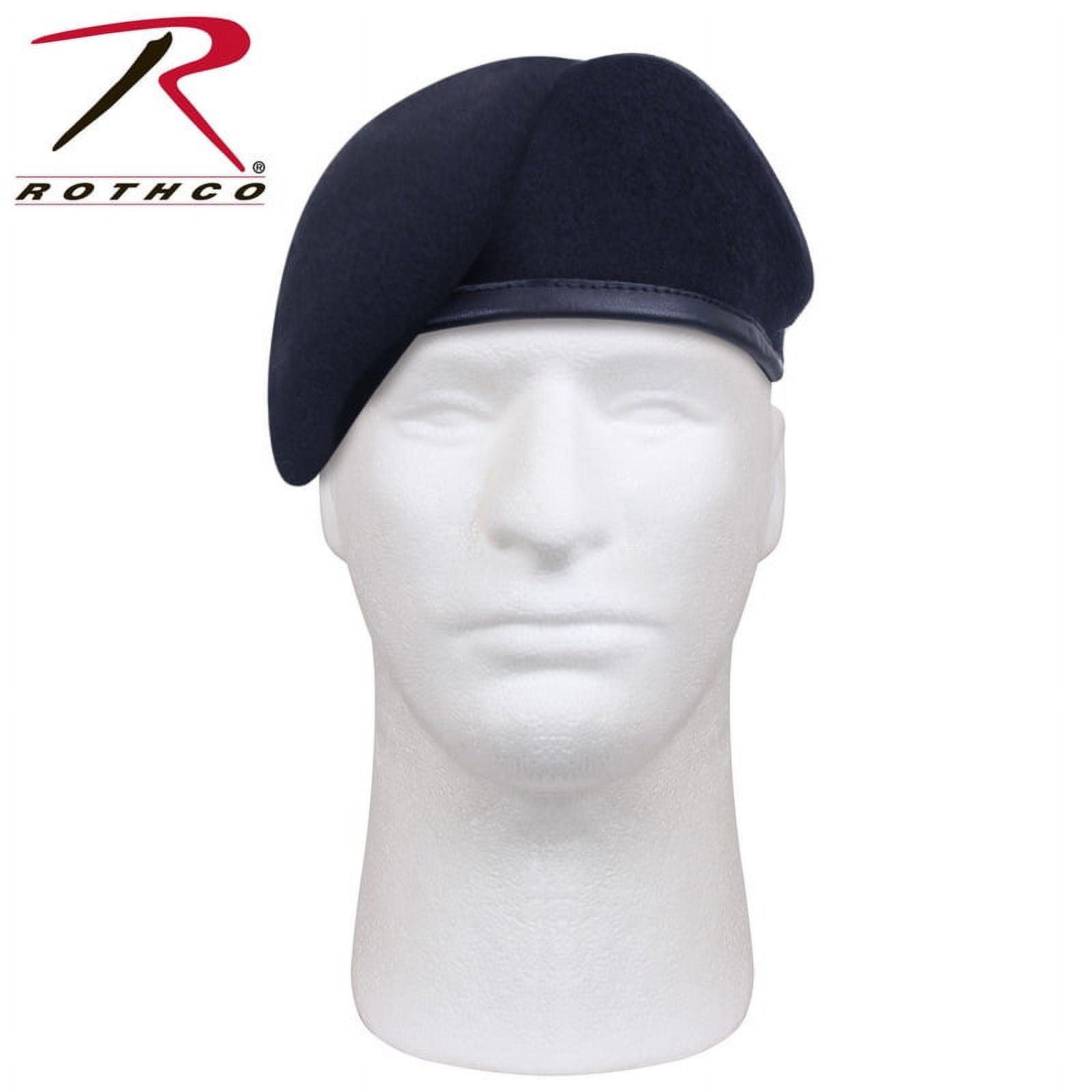 Rothco 3945 G.I. Type Inspection Ready Beret Hat, Black - Size 6.5