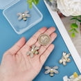 thumbnail image 6 of 4PCS Bee Rhinestone Alloy Buttons 2 Colors Crystal Embellishments Metal Shank Sewing Coat Buttons Embellishments DIY Crafts for Shoes Clothing Bags Hair Dress Accessories, 6 of 7