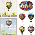 thumbnail image 5 of Hot Air Balloon Solar Lantern with Flickering Flame Light Outdoor Solar Hanging Lights - Acrylic Waterproof for Garden Yard Farmhouse Patio Pathway Christmas Decoration, 5 of 5