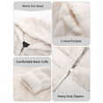 thumbnail image 3 of Giolshon Women Faux Fur Coat Fleece Fuzzy Hood Fluffy Shaggy Shearling Sherpa-Lined Jacket, 3 of 3