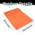 thumbnail image 3 of Heat Resistant Non-Slip Griddle Tools Mat,Silicone Grill Mat for Utensils,BBQ Spatula and Utensil Holder with Drip Pad,Silicone Grill Mat Compatible with Griddle for Outdoor Kitchen Counter,Orange, 3 of 7