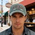 thumbnail image 2 of TEXAS 3D Embroidered Baseball Cap Women Men Vintage Ripped Distressed Dad Hat Texas State Pride Sun Hat Unisex, 2 of 3