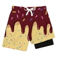thumbnail image 4 of Shadoumai Boys Swimming Trunks Drawstring Cartoon Printed Beach Board Shorts Comfortable Summer Beach Pool Swimming Shorts Swimwear for Boys Swimsuit Boys Swimwear, 4 of 4