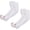 2 Pairs: White, variant on UV Sun Protection Arm Sleeves with Thumb Hole for Men Women Youth, Cooling Sleeve to Cover Tattoo, Mid-Compression