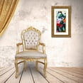 thumbnail image 3 of Lafrate, Sandra 8x14 Gold Ornate Wood Framed with Double Matting Museum Art Print Titled - Baroque Flower Triptych III, 3 of 4