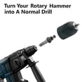 thumbnail image 5 of BTOER 5x Heavy Duty Drill Keyless Chuck 2-13mm 1/2'' For SDS PLUS Adapter W/ Hex Shank Set, 5 of 9