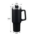 thumbnail image 2 of Muka 40 Ounce Tumbler with Handle and Straw, Powder Coated Vacuum Insulated Travel Cup-White, 2 of 8