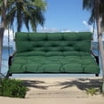 thumbnail image 2 of Topchances 120cmx100cm Dark Green Swing Chair Cushion, Anti-Slip 2-3 Seater, 2 of 12