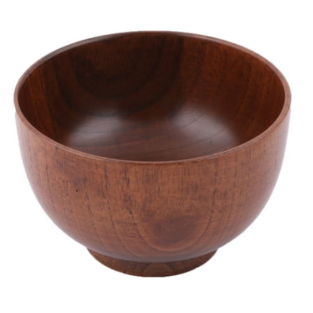 Household Wood Round Vegetable Fruit Food Holding Holder Bowl Container