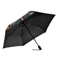 thumbnail image 2 of FORMRS Travel Umbrella Folding Auto Open Close Windproof Rain UV Protection, Large Colorful Flowers, 2 of 8