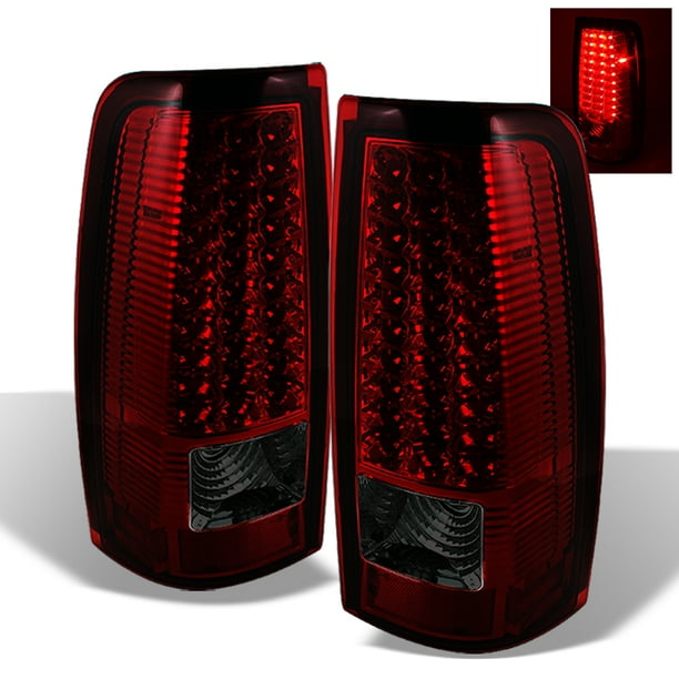 Fits 0306 Silverado 0406 GMC Sierra Truck Red Smoke LED Tail Lights