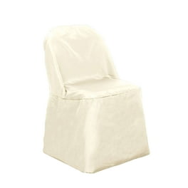 Efavormart 50pcs Ivory Round Premium Polyester Folding Chair Cover For Wedding Party Event Banquet Catering Walmart