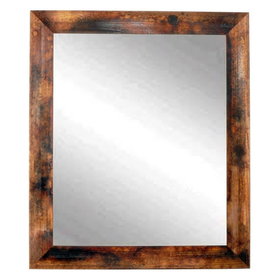 BrandtWorks American Value Burnt Mahogany Wall Mirror