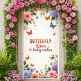 thumbnail image 6 of Floral Design Butterfly Baby Shower Banner Garden Theme for Baby Shower Party Decoration Event, 6 of 7