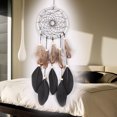 thumbnail image 4 of Iluminación Led Decoración Atrapasueños de plumas negras, cuentas de plumas, decoración para colgar en la pared, decoración del hogar Likrtyny Libre de BPA, 4 of 8