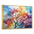 thumbnail image 2 of Designart "Magical Oak In Vivid Colors I" Tree Oak Floater Framed Wall Art Prints, 2 of 5