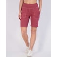 thumbnail image 2 of Real Essentials 4 Pack: Women's 9" Bermuda Long High Waisted Shorts with Pockets Casual Workout Athletic (Available in Plus), 2 of 6