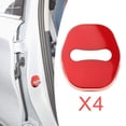 thumbnail image 6 of 4 Pieces Car Door Lock Cover Metal Protection Accessory for, 6 of 8