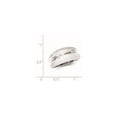 thumbnail image 2 of 925 Sterling Silver Solid Brushed Polished and Satin Ring Size 6 Ring for Women, 2 of 2