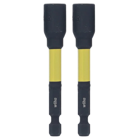 Wiha 5/16 Inch Hex Impact Nutsetter, 2 Pieces