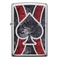 thumbnail image 1 of Zippo Windproof Lighter Spade Design W-fusion Imprint Method High Polish Chrome, 1 of 4