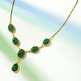 thumbnail image 4 of Ross-Simons 43.00 ct. t.w. Emerald Y-Necklace in 18kt Gold Over Sterling, Women's, Adult, 4 of 6