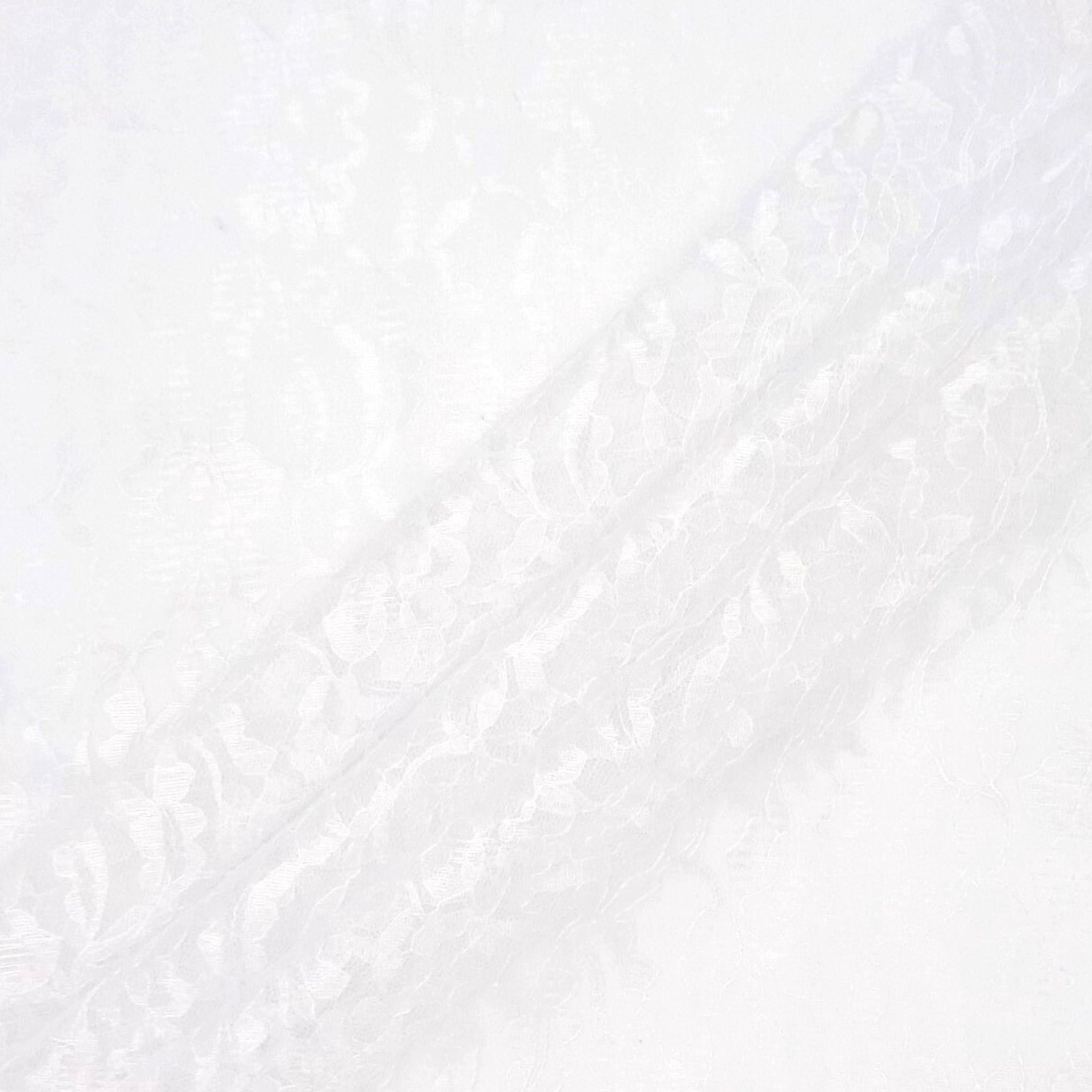 Shason Textile 60" x 1.5 Yards Carnation Lace for Special Occasion, White