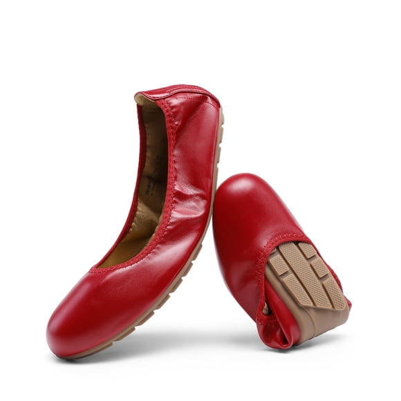 Bailarinas Plegables para Mujer DREAM PAIRS Rojas Talle 11